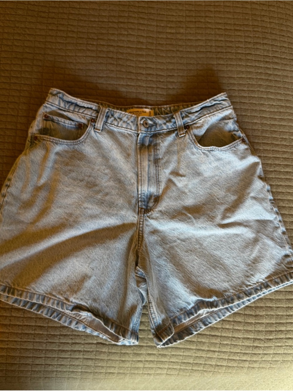 Abercrombie & Fitch Light Blue Denim Shorts